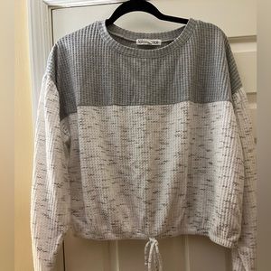 Francesca’s color block oversized shirt